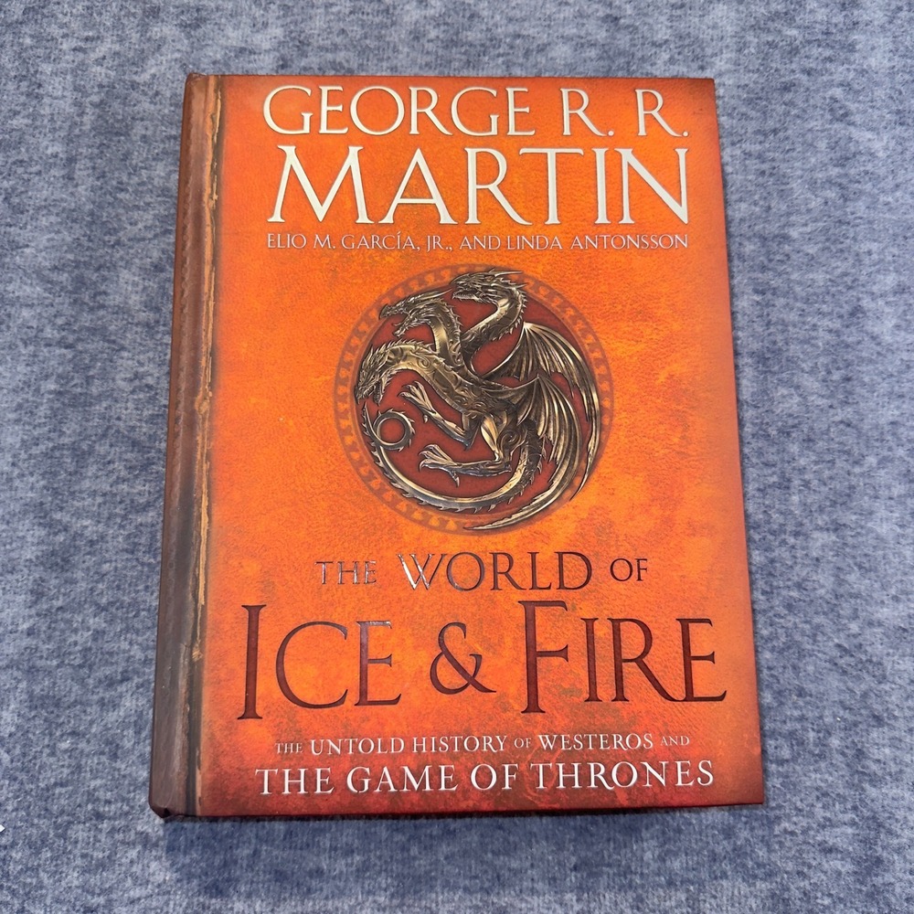 The World of Ice & Fire George RR Martin Hardcover Game of Thrones History Book